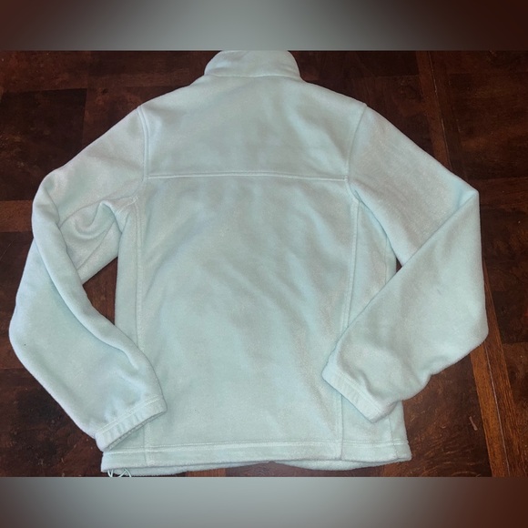 Columbia Benton Springs Full Zip Fleece Jacket Women’s XS Mint Blue Small Spot - Picture 7 of 12